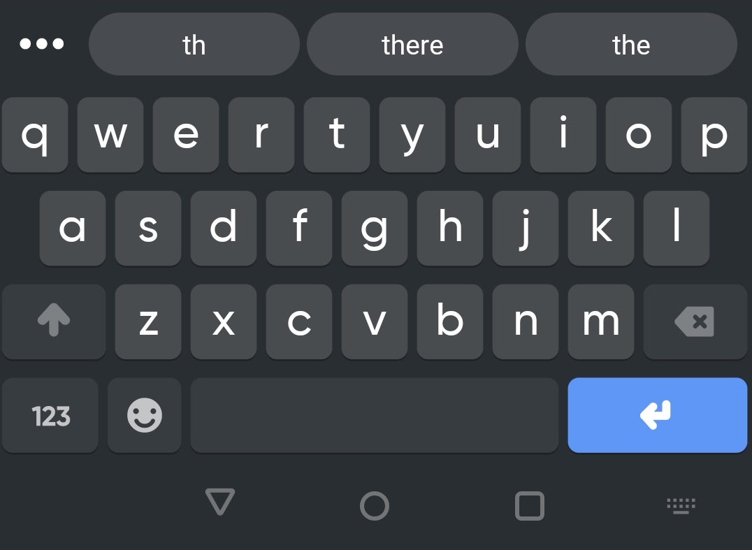 Virtual keyboard dark mode