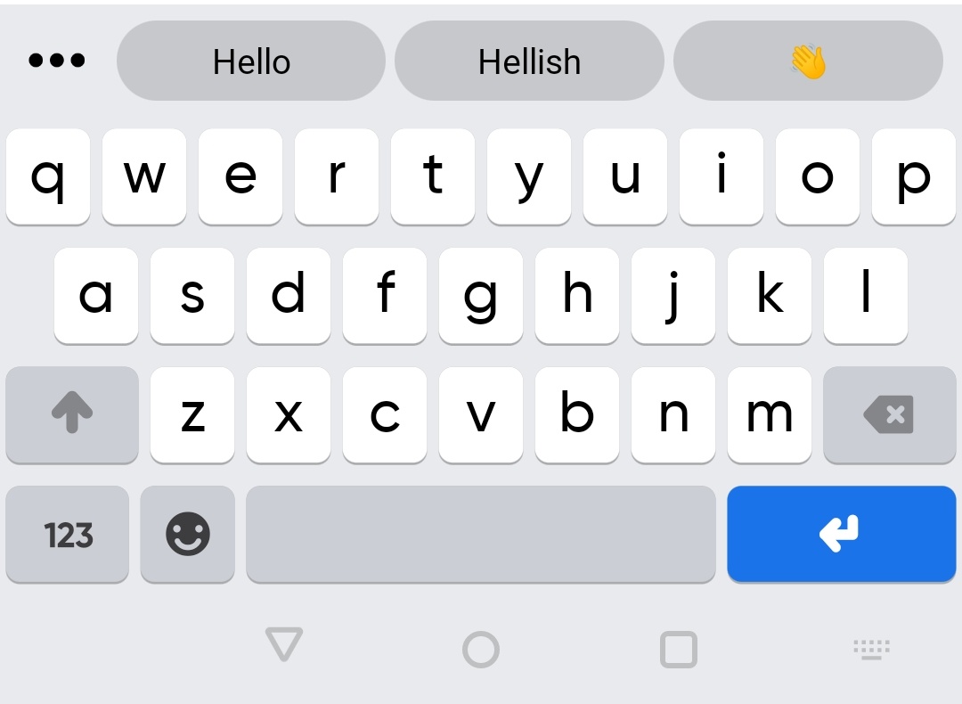 Virtual keyboard light mode