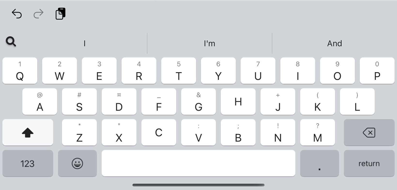 iPadOS Keyboard